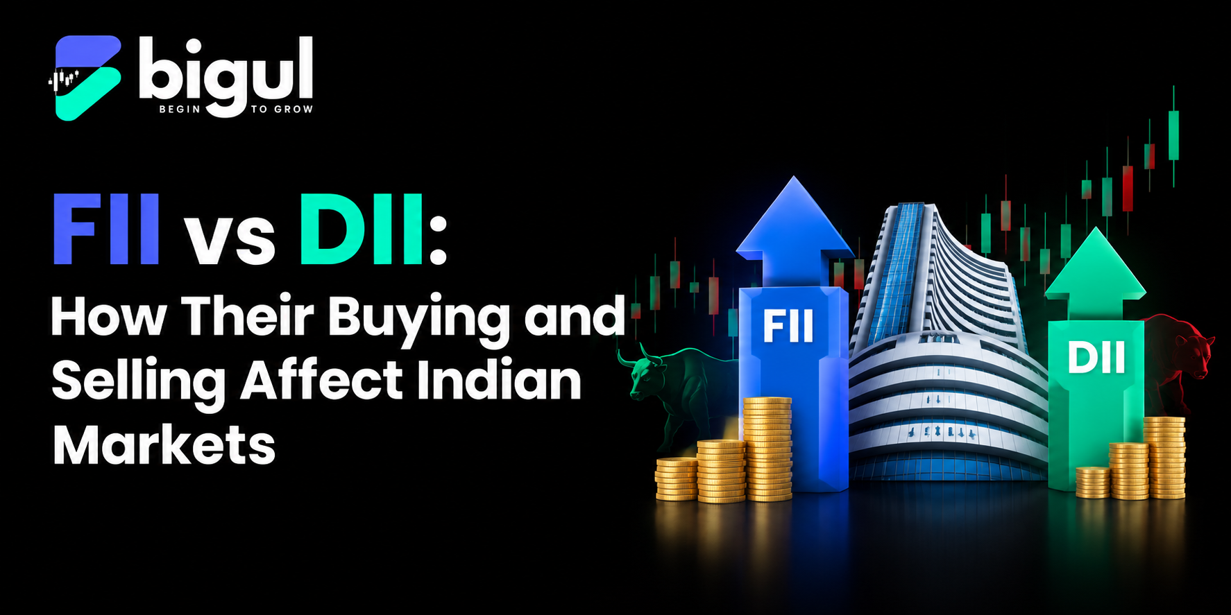 FII vs DII buying and selling impact on Indian stock market